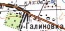 Топографическая карта Галиновки