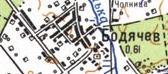 Топографическая карта Бодячева