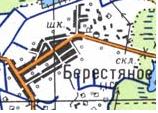Топографічна карта Берестяного