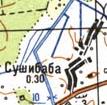 Топографическая карта Сушибабы