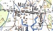 Топографическая карта Мосыра