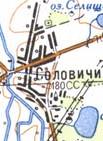 Топографічна карта Соловичів