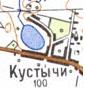 Topographic map of Kustychi