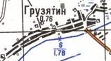 Топографическая карта Грузятина