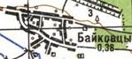 Топографічна карта Байківців