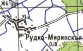 Топографическая карта Рудки-Миринской