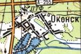 Топографічна карта Оконська