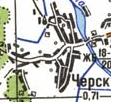 Топографическая карта Черска
