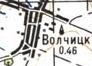 Топографическая карта Волчицка