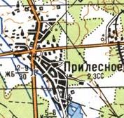Топографічна карта Прилісного
