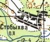 Топографическая карта Стобыхвы