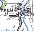 Топографічна карта Ниців
