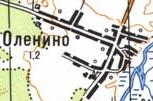 Топографічна карта Олениного