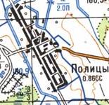 Топографічна карта Полиців