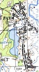 Topographic map of Glukhy
