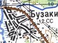 Топографічна карта Бузаків