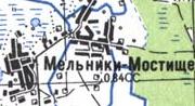 Топографічна карта Мельники-Мостищого