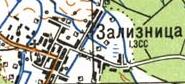Топографическая карта Зализницы