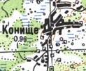 Топографічна карта Конищого