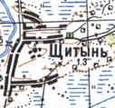 Топографічна карта Щитиня