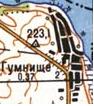 Топографічна карта Гумнищого