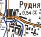 Топографическая карта Рудни