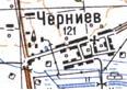 Топографическая карта Черниева