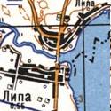 Топографическая карта Липы