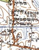 Топографическая карта Квасова