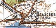 Топографічна карта Вільхівки