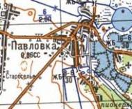 Топографічна карта Павлівки