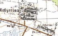 Топографическая карта Хобултовой