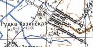 Топографическая карта Рудки-Козинской