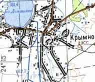 Topographic map of Krymne