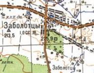 Топографічна карта Заболотців