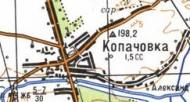 Топографическая карта Копачевки