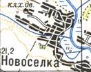 Топографічна карта Новосілки