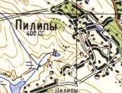 Топографічна карта Пилипів