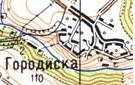 Топографическая карта Городиски