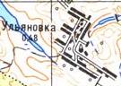 Topographic map of Ulyanivka