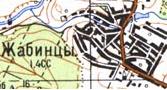 Topographic map of Zhabyntsi