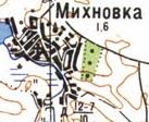 Топографическая карта Михновки
