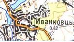 Топографічна карта Іванківців