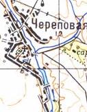 Topographic map of Cherepova