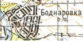 Topographic map of Bodnarivka