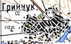 Топографічна карта Гринчуки