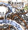 Топографічна карта Жванця