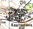 Топографічна карта Каштанівки