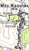 Топографічна карта Малого Жванчика