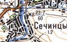 Топографічна карта Січинців